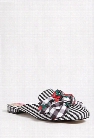 Betsey Johnson Gingham Loafer Mules