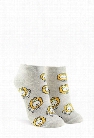 Crowned Lion Graphic Ankle Socks