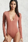 V-Neck Long Sleeve Bodysuit