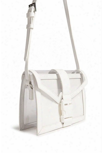 Transparent Faux Leather Crossbody Bag