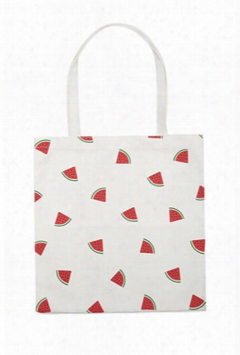 Watermelon Print Tote Bag