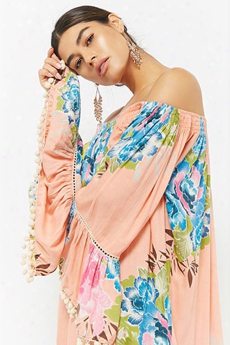 Z&l Europe Floral Off-the-shoulder Dress