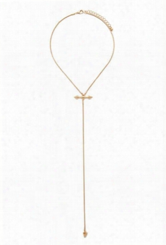 Arrow Charm Drop Necklace