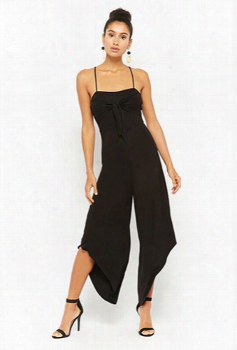 Asymmetrical Tie-front Jumpsuit