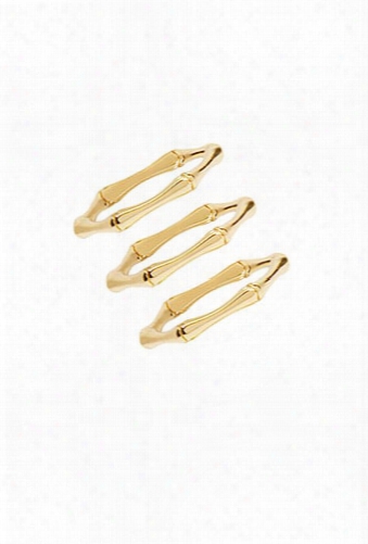 Bamboo-inspired Ring Set