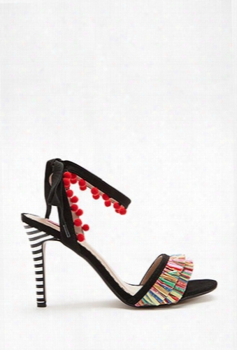 Betsey Johnson Pom Pom Heels