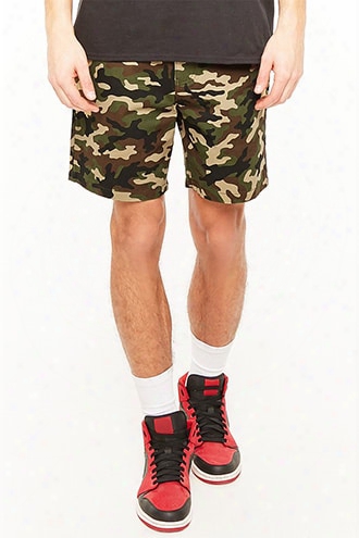 Camo Print Shorts