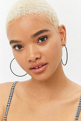 Coated Hoop Earrings