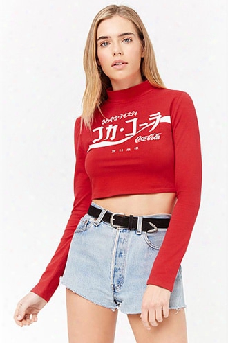 Coca-cola Mock Neck Top