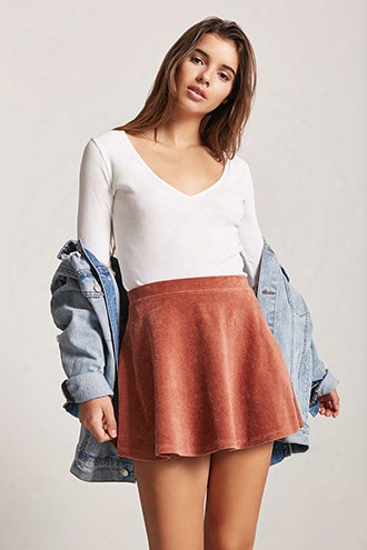 Corduroy Skater Skirt