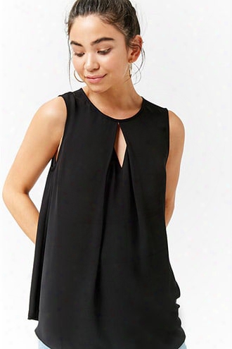 Cutout Chiffon Top