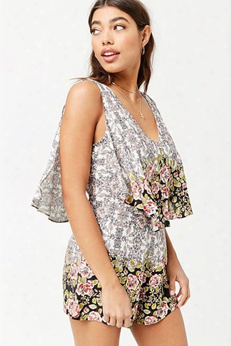 Floral Layered Romper