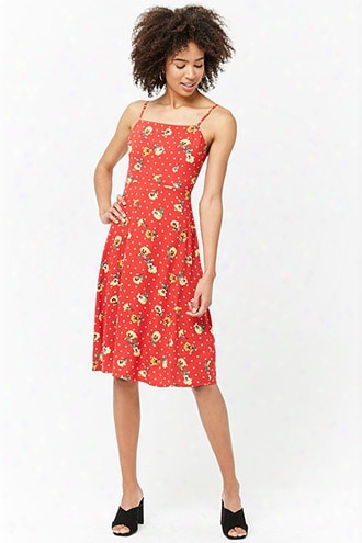 Floral Polka Dot Cami Dress