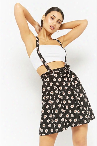 Floral Suspender Skirt