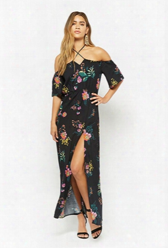 Gauzy Floral Maxi Dress