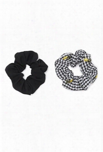 Gingham Floral Scrunchie Fix