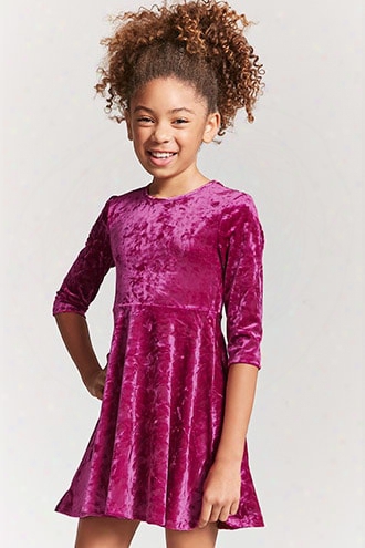 Girls Velvet Skater Dress (kids)