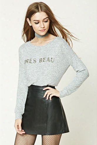 Marled Knit Tres Beau Top