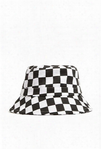 Men Checkered Bucket Hat