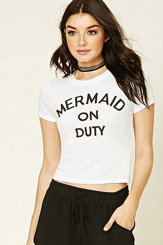 Mermaid On Duty Graphic Tee