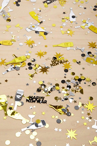 Metallic New Year Confetti