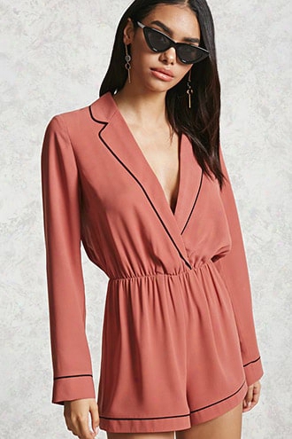 Pajama-inspired Romper