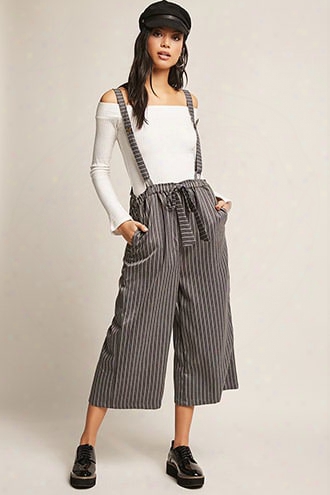 Pinstripe Suspender Overalls