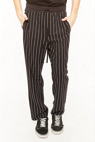 Pinstriped Drawstring Pants