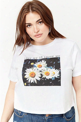 Plus Size Floral Graphic Tee