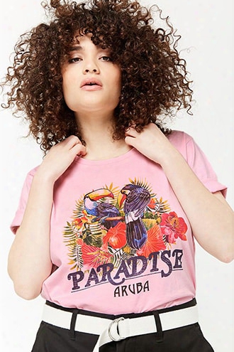 Plus Size Paradise Graphic Tee