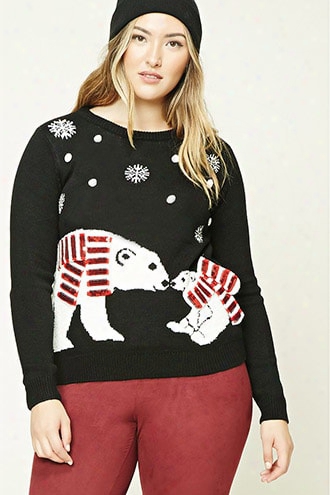 Plus Size Polar Bear Sweater