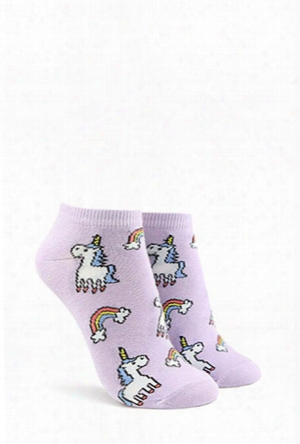 Rainbow Unicorn Ankle Socks