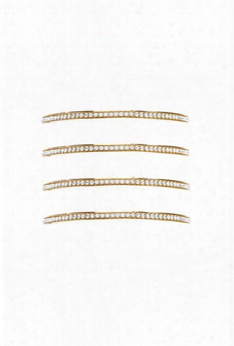 Rhinestone Bangle Bracelet Set