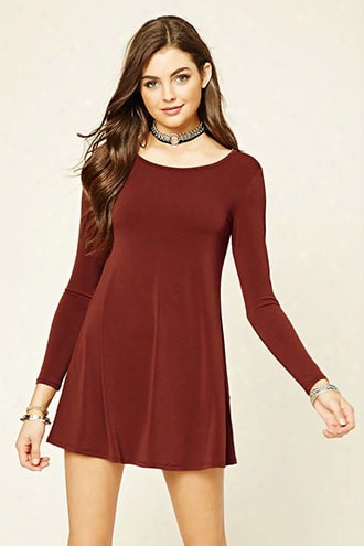 Scoop-back Swing Dress