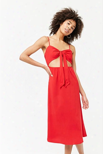 Self-tie Cutout Cami Dress