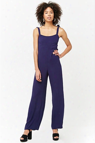 Self-tie Wide-leg Jumpsuit