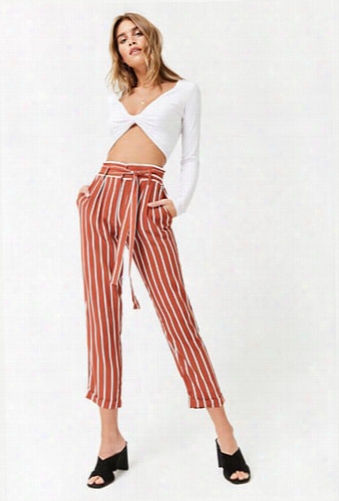 Striped Paperbag Pants