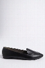 Faux Leather Pointed Loafers