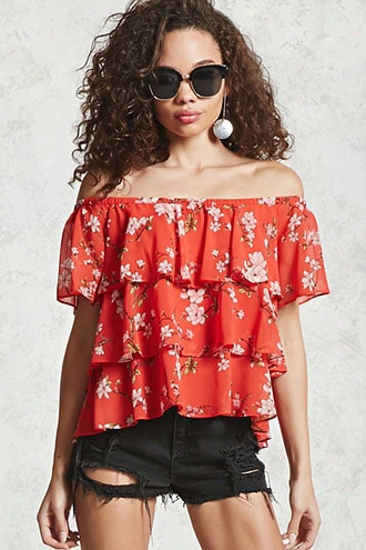 Tiered Off-the-shoulder Top