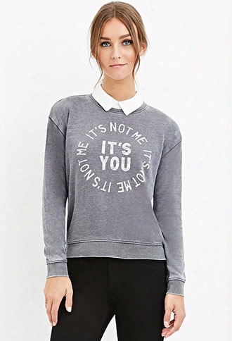 You Graphic Heathered Sweatshirt