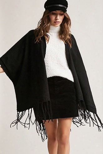 Brushed Fringed Shawl