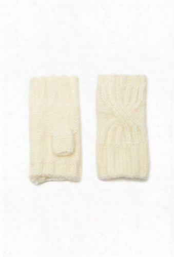 Cable-knit Fingerless Gloves