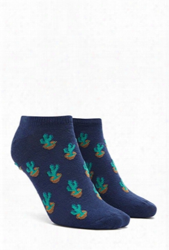 Cactus Print Ankle Socks