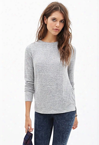 Classic Heathered Knit Top
