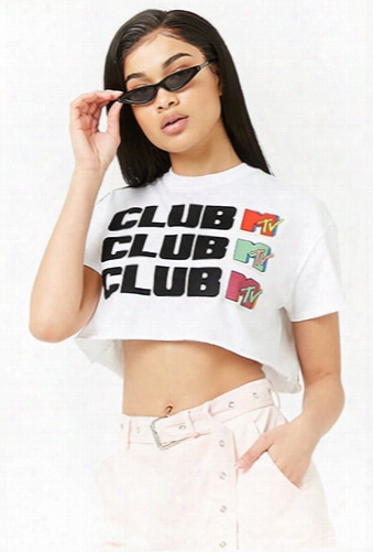 Club Mtv Graphic Crop Top