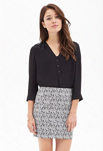 Contemporary Acpen & Ink Pencil Skirt