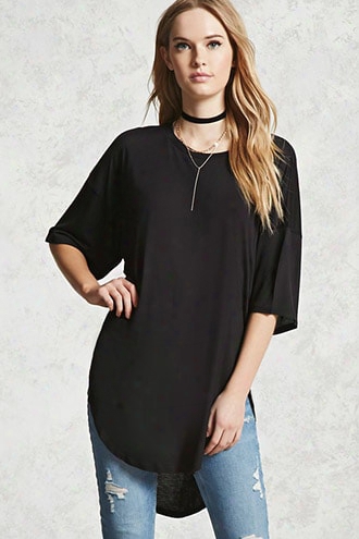 Contemporary Boxy High-low Tee