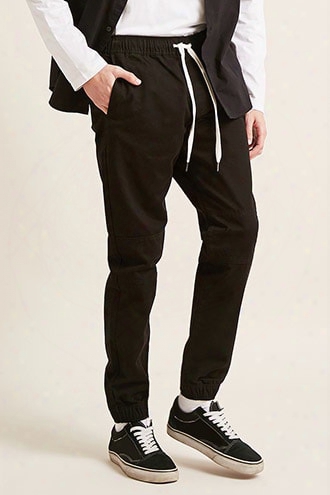 Contrast Drawstring Joggers