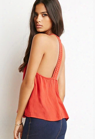 Crocheted T-back Cami