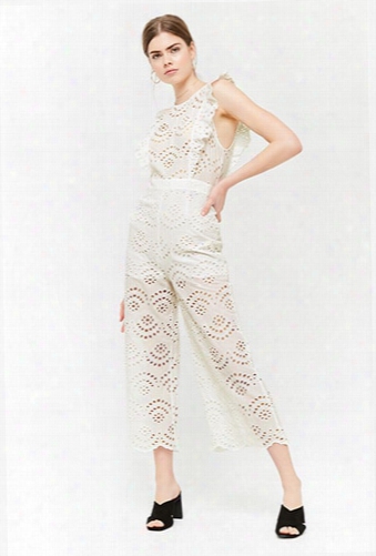 Cutout Eyelet Jumpsuit